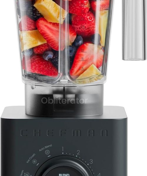 Chefman Obliterator 48 oz Countertop Blender for Smoothies.