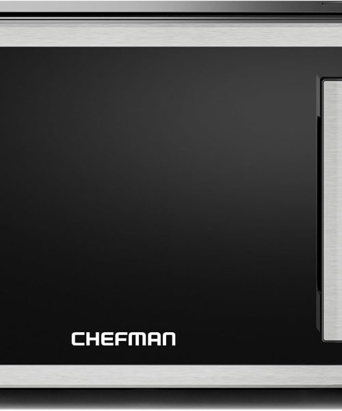 Chefman Countertop Microwave Oven 0.9 Cu. Ft.. 1000 Watts with 10 Power Levels.