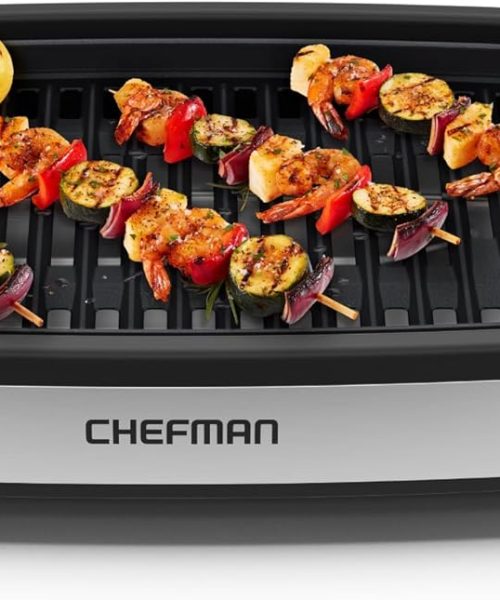 Chefman Smokeless Indoor Electric Grill. Extra Large Grilling Surface.