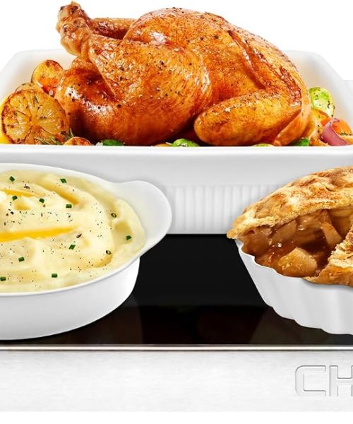Chefman Electric Warming Tray with Adjustable Temperature Control.