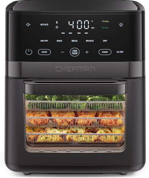 Chefman Air Fryer 6-in-1. XL 14-Quart Multifunctional Airfryer with Touchscreen Controls.